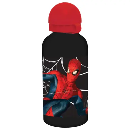 Spider-Man Sticla de baut din aluminiu inchis la culoare cu capac cu sorbire 500 ml poza produsului
