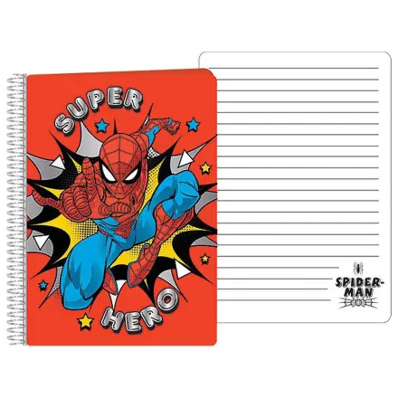 Spider-Man Hero spiral notebook, Caiet A5 poza produsului