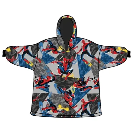 Spider-Man Spider-Verse Pătură Poncho din Fleece de Pluș Portabil, 7-14 Ani poza produsului