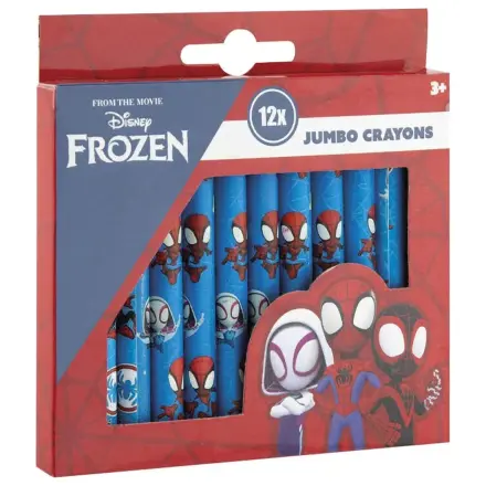 Spider-Man Spidey Friends creioane 12 bucati poza produsului