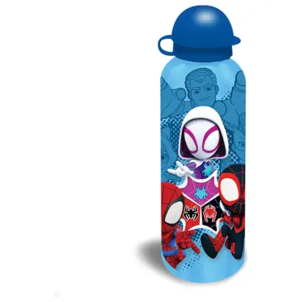 Spider-Man Tiny Hero Sticla de apa din aluminiu cu capac cu pai 500 ml poza produsului