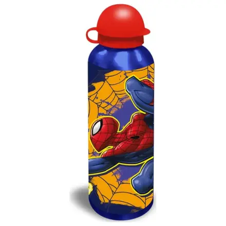 Spider-Man Web-Slinger Yellow aluminum sticla de apa cu capac pentru baut 500 ml poza produsului