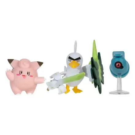 Pokémon Battle Figure Set 3-Pack Clefairy, Beldum, Sirfetch'd 5 cm poza produsului