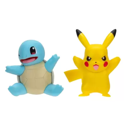 Set de figurine de lupta Pokémon Primul partener cu doua figurine Squirtle #2, Pikachu #9 poza produsului