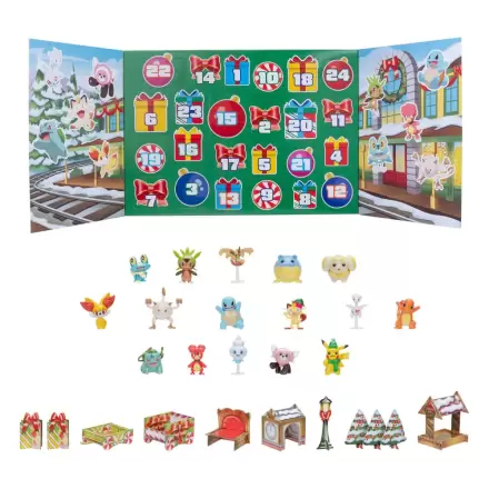 Calendar de Advent cu figurine de luptă Pokémon Sărbători 2024 *Versiunea DE/FR/NL* termékfotója