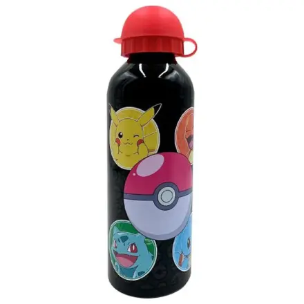 Pokemon Black Aluminum Sticla de apa cu capac de baut 500 ml poza produsului