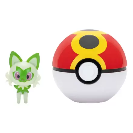 Pokémon Clip'n'Go Poké Balls Sprigatito & Minge Repetabilă poza produsului