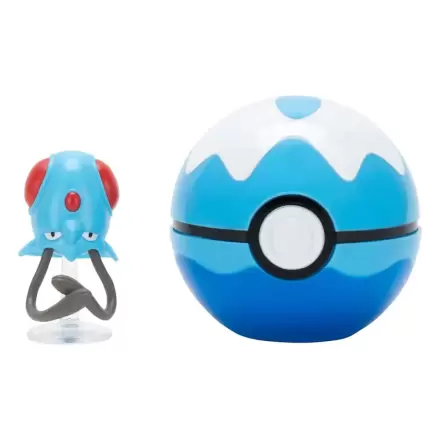 Pokémon Clip'n'Go Poké Balls Tentacool & Minge Scufundare poza produsului