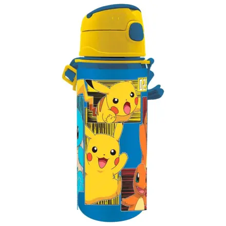 Pokémon Electric sticla de aluminiu cu pai și cu agățătoare 600 ml poza produsului