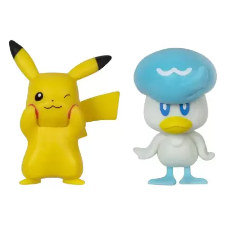 Pokémon Gen IX Figurina de lupta Pachet Mini Figurina pachet de 2 Pikachu & Quaxly 5 cm poza produsului