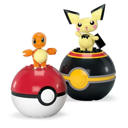 Set de construcție MEGA Pokémon Colecția Poké Ball: Charmander & Pichu termékfotója