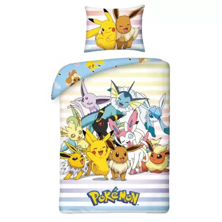 Set Duvet Pokémon Pikachu, Eevee & Friends 140 x 200 cm / 70 x 90 cm poza produsului