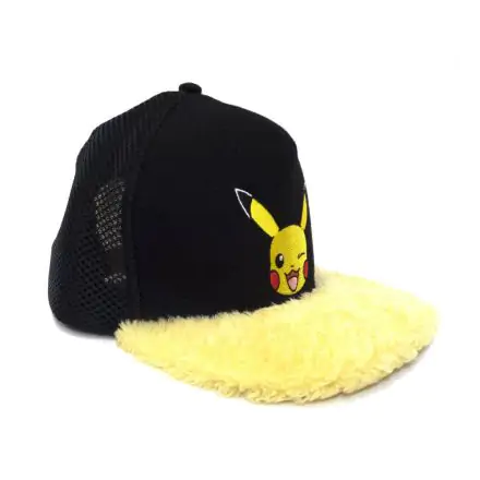 Șapcă cu cozoroc curbat Pokémon Pikachu cu ochiul închis termékfotója