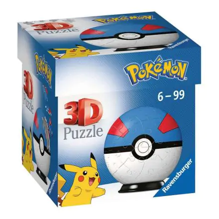 Pokémon 3D Puzzle Pokéballs: Great Ball (55 piese) termékfotója