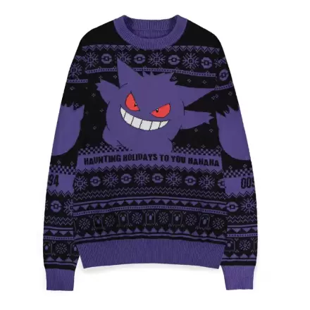 Pokémon Sweatshirt Pulover de Crăciun Gengar termékfotója