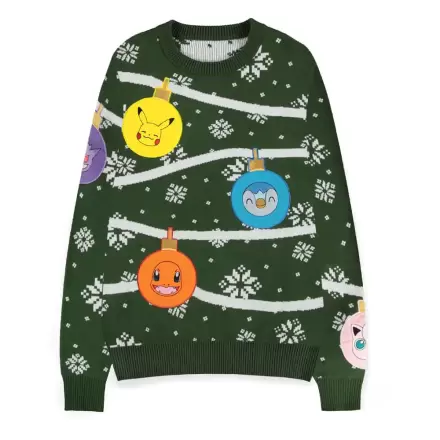 Pokémon Sweatshirt Pulover de Crăciun Xmas Balls termékfotója