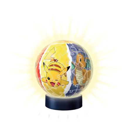 Pokémon Puzzle 3D NightLight Puzzle Ball (72 piese) poza produsului