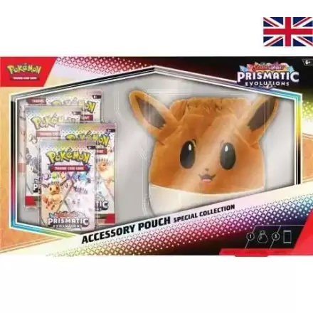 Pokémon TCG Scarlet & Violet 08.5 Prismatic Evolutions Eevee Colecție Pouch Accesorii *Versiune în engleză* poza produsului
