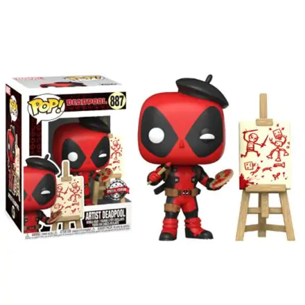 Marvel Deadpool 30th Anniversary POP! Vinyl Figurină Artist Deadpool 9 cm poza produsului