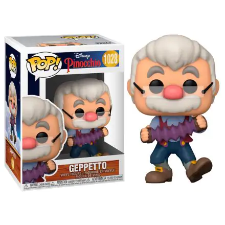 Pinocchio 80th Anniversary POP! Disney Figurina Vinyl Geppetto cu Acordeon 9 cm termékfotója