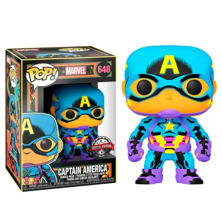 Marvel POP! Marvel Black Light Figurina Vinil Căpitanul America 9 cm termékfotója