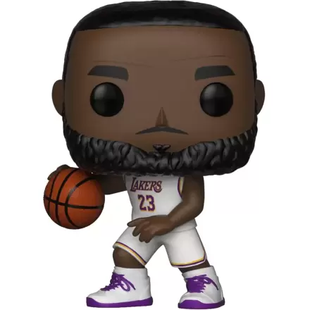 Figurină de vinil sportivă NBA POP! LeBron James Uniformă albă (Lakers) 9 cm termékfotója