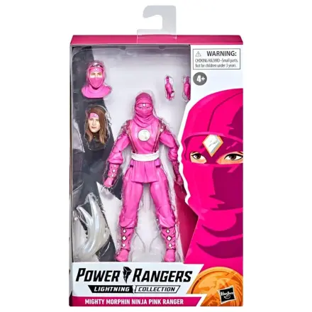Power Rangers Lightning Collection Mighty Morphin Ninja Pink Ranger figurina 15cm poza produsului