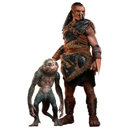Predator: Badlands Movie Masterpiece Figurine de acțiune 2-Pack 1/6 Dek (Bone Bison Armor) și Bud 31 cm poza produsului