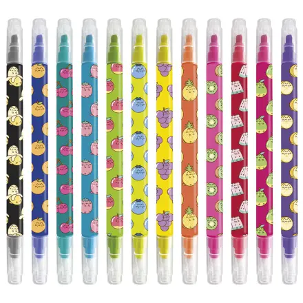 Pusheen Fruits set de 12 markere erasabile poza produsului