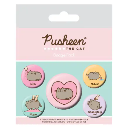 Set 5 insigne tip buton Pusheen Nah poza produsului