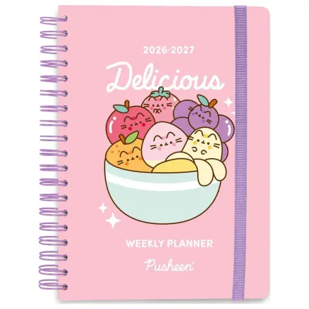 Pusheen School Diary agenda saptamanala 2026/2027 Fruits A5 poza produsului
