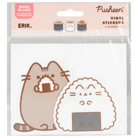 Pusheen Sushi Roll set de 2 autocolante de vinil poza produsului