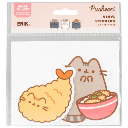 Pusheen Sushi Roll set de 2 autocolante de vinil poza produsului