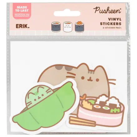 Pusheen Sushi Roll set de 2 autocolante de vinil bucati poza produsului