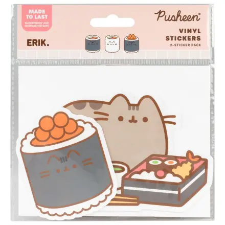 Pusheen Sushi Roll set de 2 autocolante de vinil bucăți poza produsului