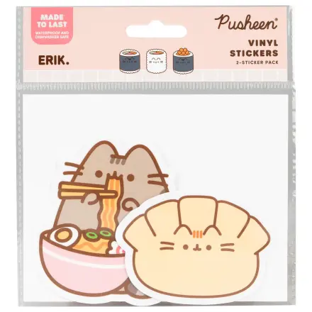 Pusheen Sushi Roll set de 2 autocolante de vinil poza produsului