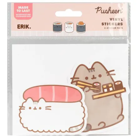 Pusheen Sushi Roll set de 2 autocolante de vinil poza produsului