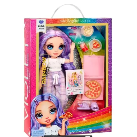 Rainbow High petrecere în pijamale Păpușă Violet 22 cm termékfotója