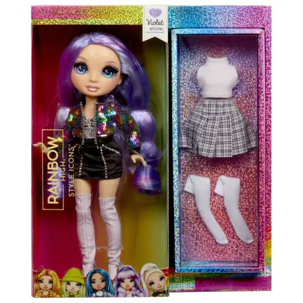 Rainbow High Style Icons Fashion Dolls papusa Violet poza produsului