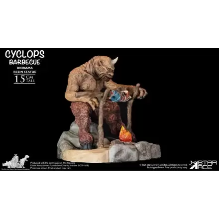 Ray Harryhausen Diorama 1/8 Cyclops Barbecue Scene 17 cm poza produsului