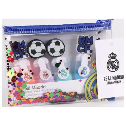 Real Madrid Ball Mini Set de 4 Textmarker poza produsului