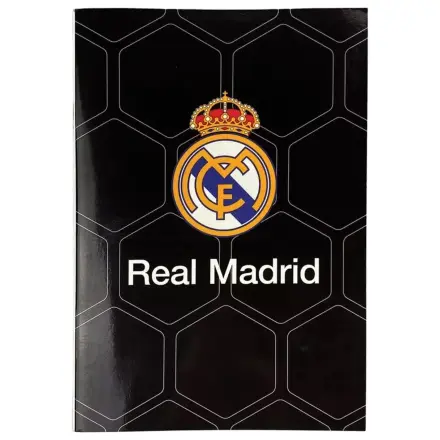 Real Madrid Black Lined Caiet B/5 40 Pagini poza produsului