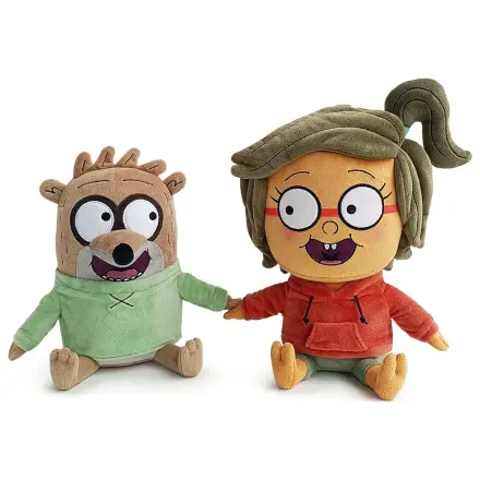 Regular Show Plush Figures 2-Pack Valentine´s Rigby & Eileen 22 cm poza produsului