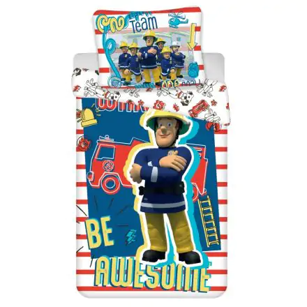 Fireman Sam Husă de plapumă 140x200cm, 70x90cm poza produsului