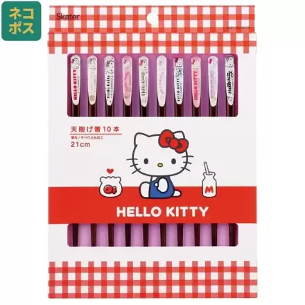 Set 10 perechi de bețișoare Sanrio Hello Kitty poza produsului