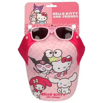 Sanrio Set de sapca si ochelari de soare Hello Kitty B 53 cm poza produsului