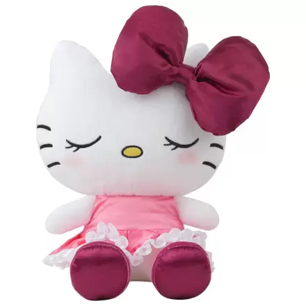 Figurina de plus Sanrio Hello Kitty Rochie catifea rosie 35 cm poza produsului