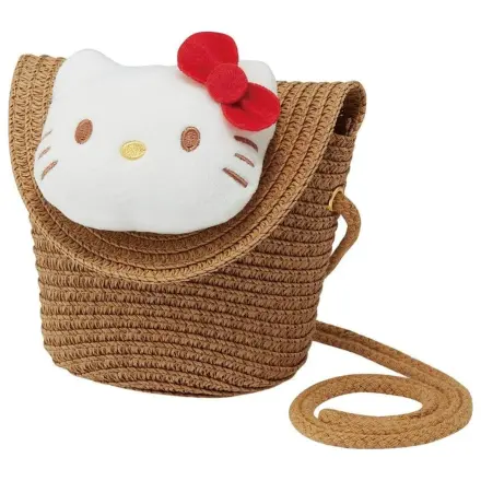 Geanta de umar Sanrio Hello Kitty din paie poza produsului