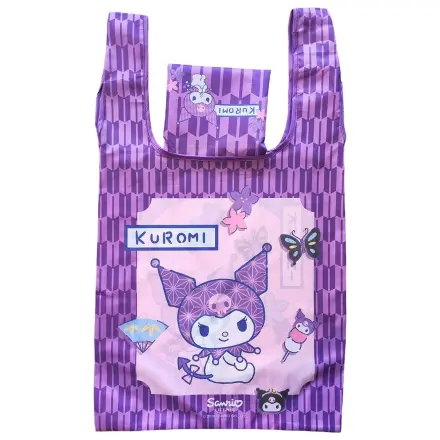 Sanrio Tote Bag Kuromi Geanta de mana japoneza pliabila poza produsului