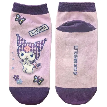 Sanrio șosete Kuromi japoneze scurte 36-40 poza produsului